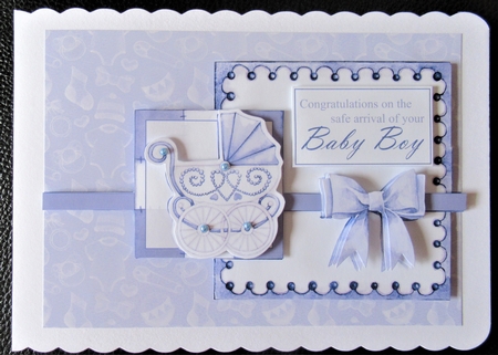 New Baby Boy Pram by Davina Rundle