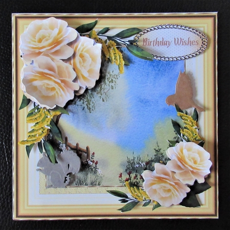 8x8 Mini Kit, Yellow Roses and Mimosa  by Davina Rundle
