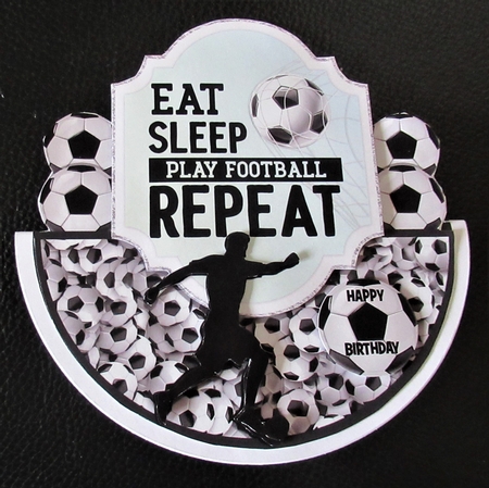 PLAY FOOTBALL rocker card by Davina Rundle