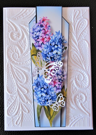 Art Deco Watercolour Lge DL - Hyacinths by Davina Rundle