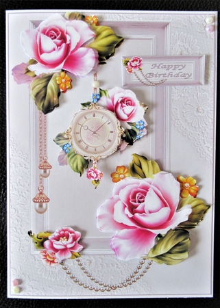 Shabby chic roses and lace mini kit by Davina Rundle
