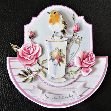 ROSEY ROBIN rocker card by Davina Rundle
