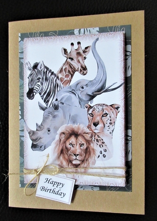 Animals Of The Savannah A5 by Davina Rundle
