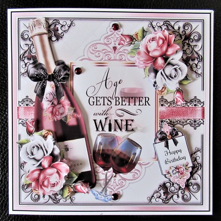 Age Gets Better With Wine Mini Page Kit by Davina Rundle