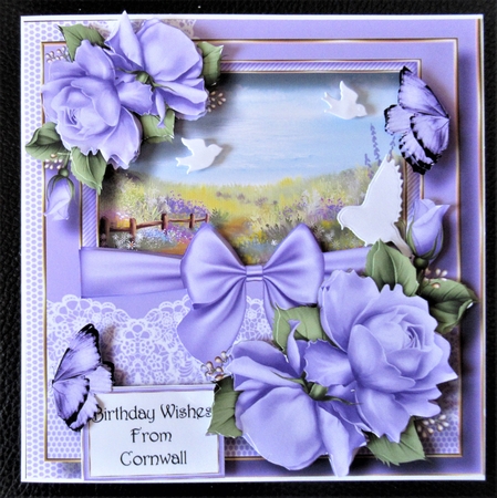 Scenic Lace & Roses - The Cliff Path by Davina Rundle