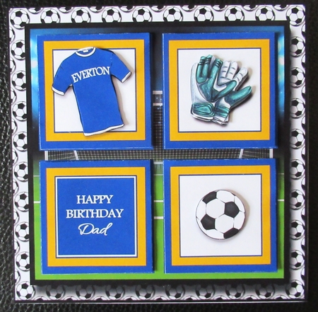 8x8 Everton football Club Mini Kit - x5 A4 sheets  by Davina Rundle
