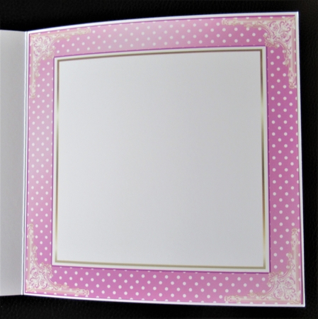 Pink Pattern 7x7ins Blank Insert 2 by Davina Rundle