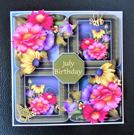 Floral Quad Frame - Breath Of Summer by Davina Rundle