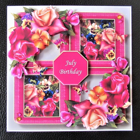 Floral Quad Frame - Garden Party by Davina Rundle