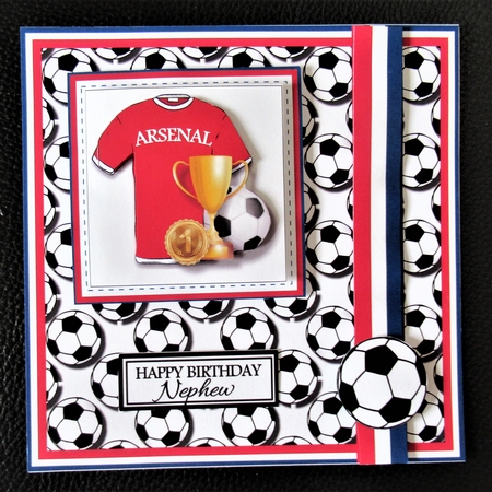 8x8 Arsenal Football Club Pyramage Mini Kit - x4 A4 Sheets   by Davina Rundle
