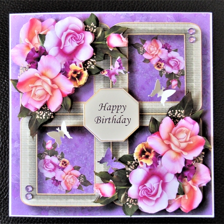 Floral Quad Frame - Lush Bouquet by Davina Rundle