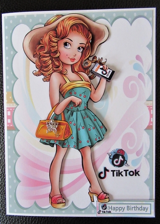 Cherry loves Tik Tok by Davina Rundle