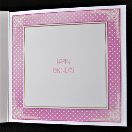 Birthday Pink 7x7ins Insert 1 to match cup1109020_719 by Davina Rundle