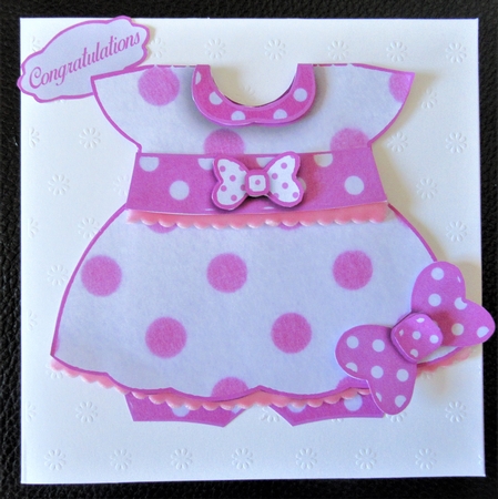 Dress Shaped Card kit #3 with Envelope  by Davina Rundle