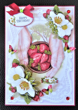Lace and Strawberries 3 by Davina Rundle