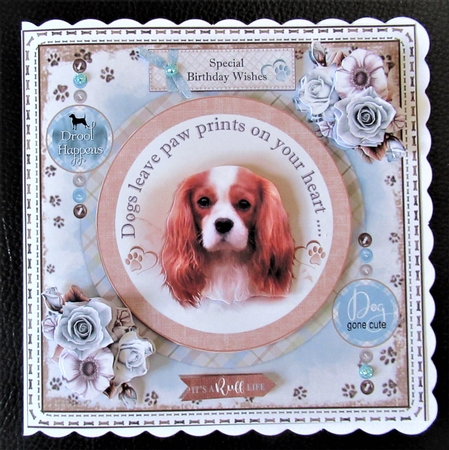 Dogs Leave Paw Prints On Your Heart Bumper Mini Page Kits by Davina Rundle