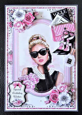 Pink Glam 03 Mini Page Kit by Davina Rundle