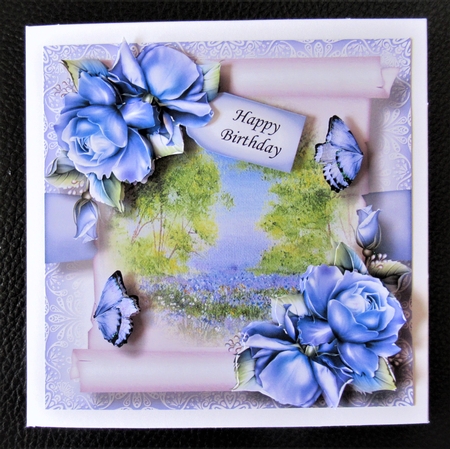 Floral Parchment Scroll 1 by Davina Rundle