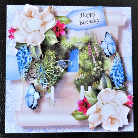Floral Parchment Scroll 4 by Davina Rundle