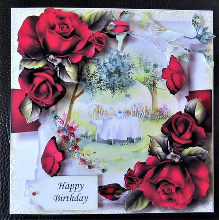 Floral Parchment Scroll 6 by Davina Rundle