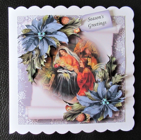Vintage Christmas Parchment Scroll 4 by Davina Rundle