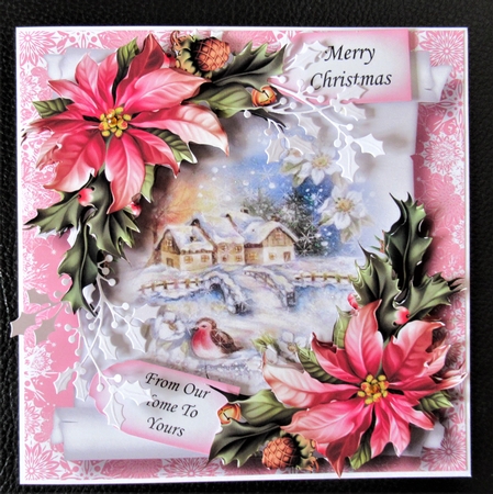 Vintage Christmas Parchment Scroll 5 by Davina Rundle
