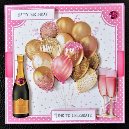 Celebration Balloons 6x6 by Davina Rundle