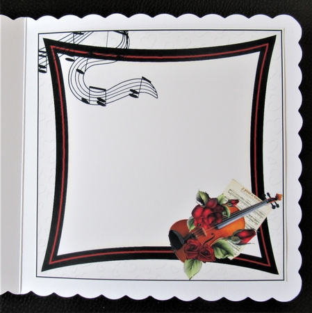 7X7 Music and roses anniversary insert 2 by Davina Rundle