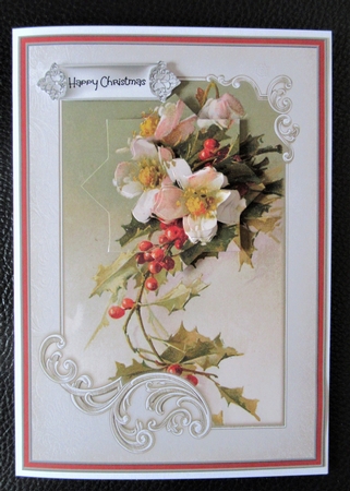 Christmas flowers A5 by Davina Rundle