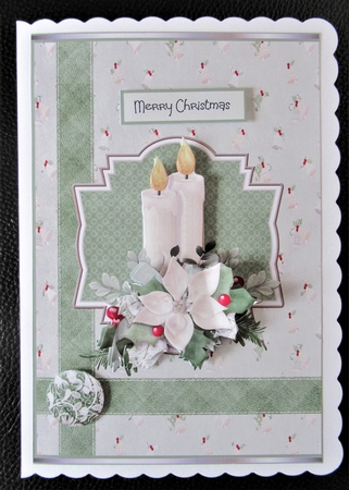 Christmas candles 5x7 by Davina Rundle