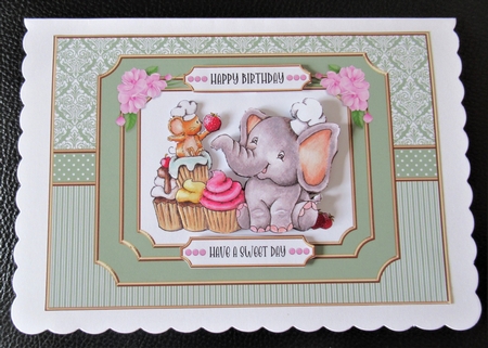 Cute Critters Birthday Topper #2 by Davina Rundle