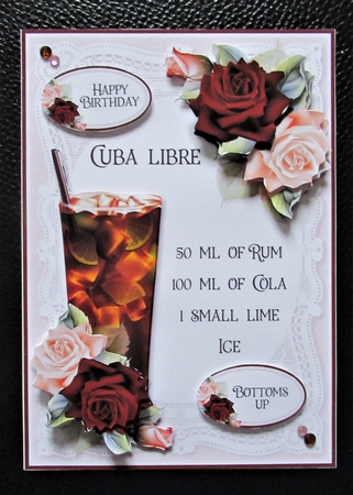 Lace and Roses 67 Cuba Libre Cocktail by Davina Rundle