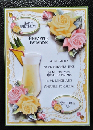 Lace and Roses 71 Pineapple Paradise Cocktail by Davina Rundle