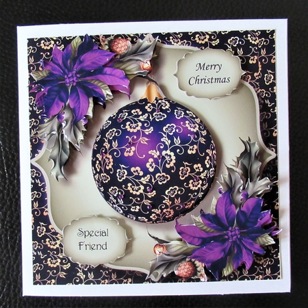 The Gold Floral Bauble 1 by Davina Rundle