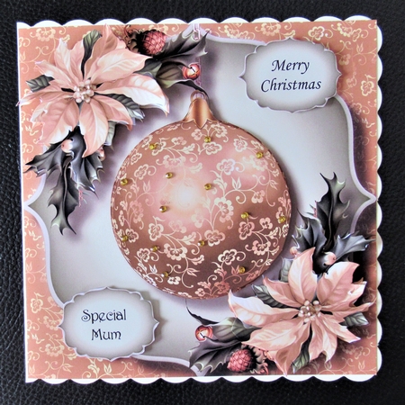 The Gold Floral Bauble 4 by Davina Rundle