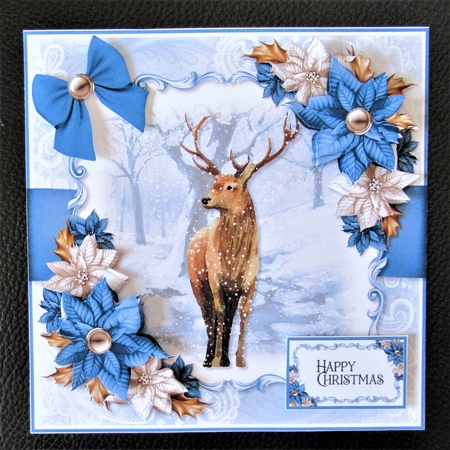 Deer and Poinsettias Bumper Kit by Davina Rundle