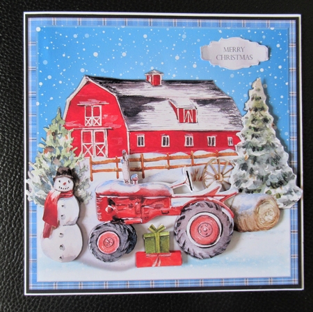CHRISTMAS TRACTOR MINI KIT by Davina Rundle