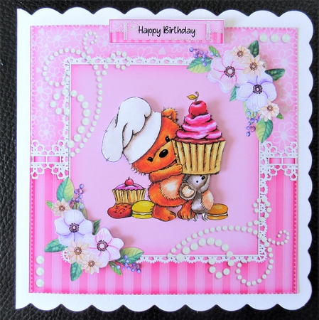 Cute Critters Birthday Topper (Three) by Davina Rundle
