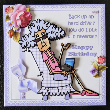 8x8 Stella and her lap top mini kit by Davina Rundle
