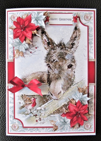 Poinsettia 7x5 Mini Kit 1 by Davina Rundle