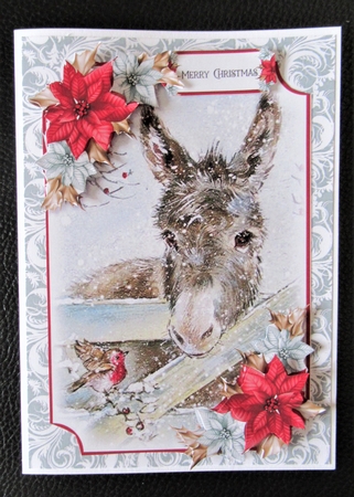 Poinsettia 7x5 Mini Kit 1 by Davina Rundle