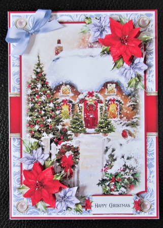 Poinsettia 7x5 Mini Kit 2 by Davina Rundle