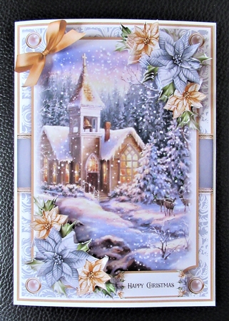 Poinsettia 7x5 Mini Kit 5 by Davina Rundle