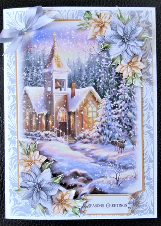 Poinsettia 7x5 Mini Kit 5 by Davina Rundle