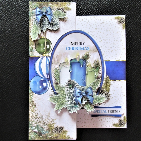 Pine Cones and Needles 5X7 Blue Hues FB-Bundle by Davina Rundle