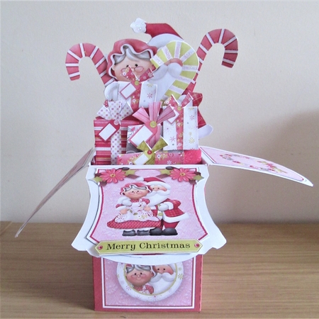 Mr & Mrs Claus Large Pop Up Box Kit #1 by Davina Rundle