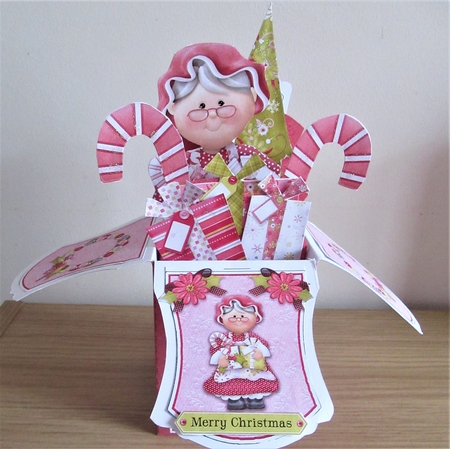 Mr & Mrs Claus Large Pop Up Box Kit #2 by Davina Rundle