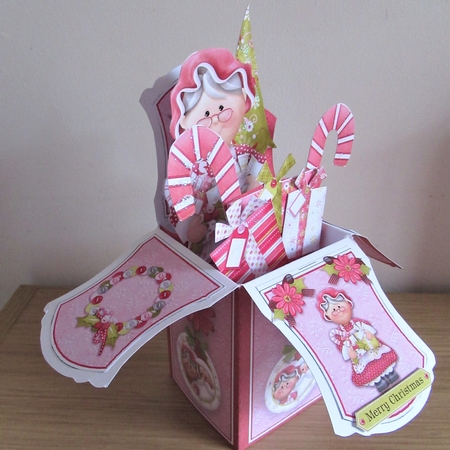 Mr & Mrs Claus Large Pop Up Box Kit #2 by Davina Rundle