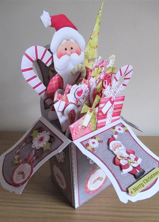 Mr & Mrs Claus Large Pop Up Box Kit #4 by Davina Rundle