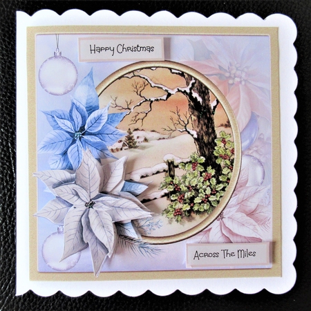 Holly hedge 7x7 card by Davina Rundle
